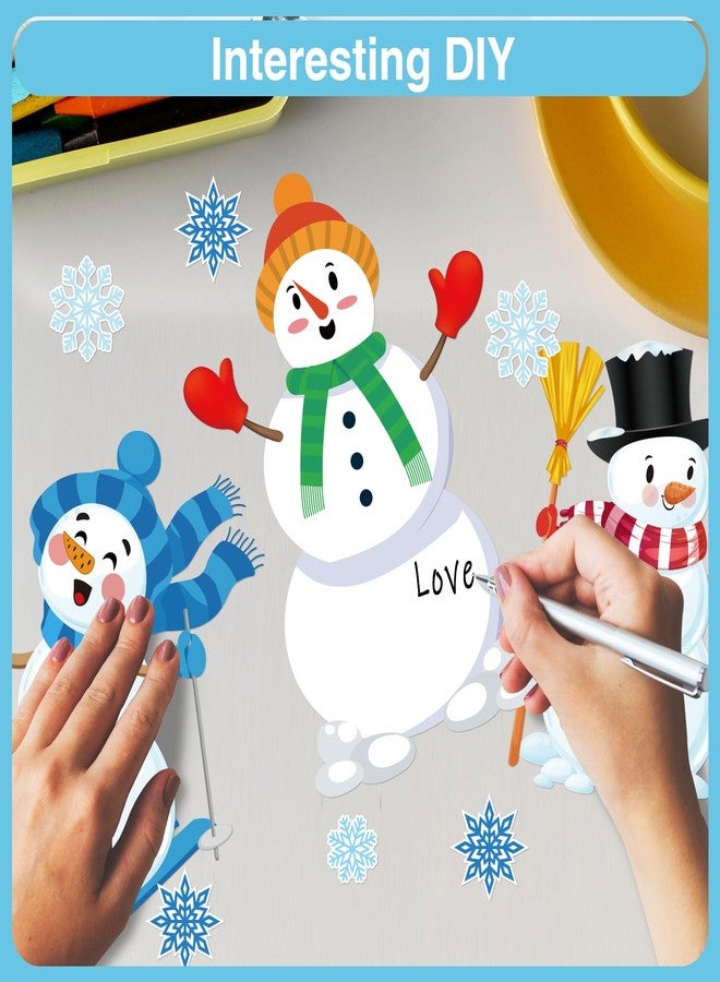 Biswiter 65Pcs Winter Bulletin Board Decorations, Winter Party Decorations, Let It Snow Classroom Decor, Holiday Decorations for School Bulletin Board - Image 5